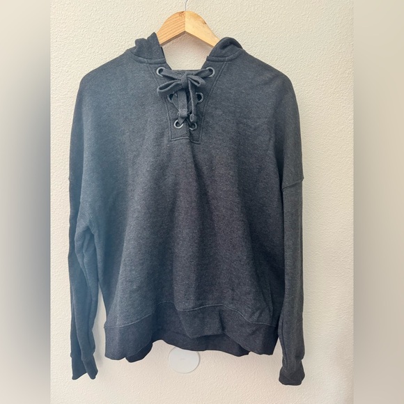 Lily& Lottie dark gray hoodie size L - Picture 1 of 4